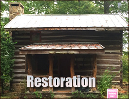 Historic Log Cabin Restoration  Creedmoor, North Carolina